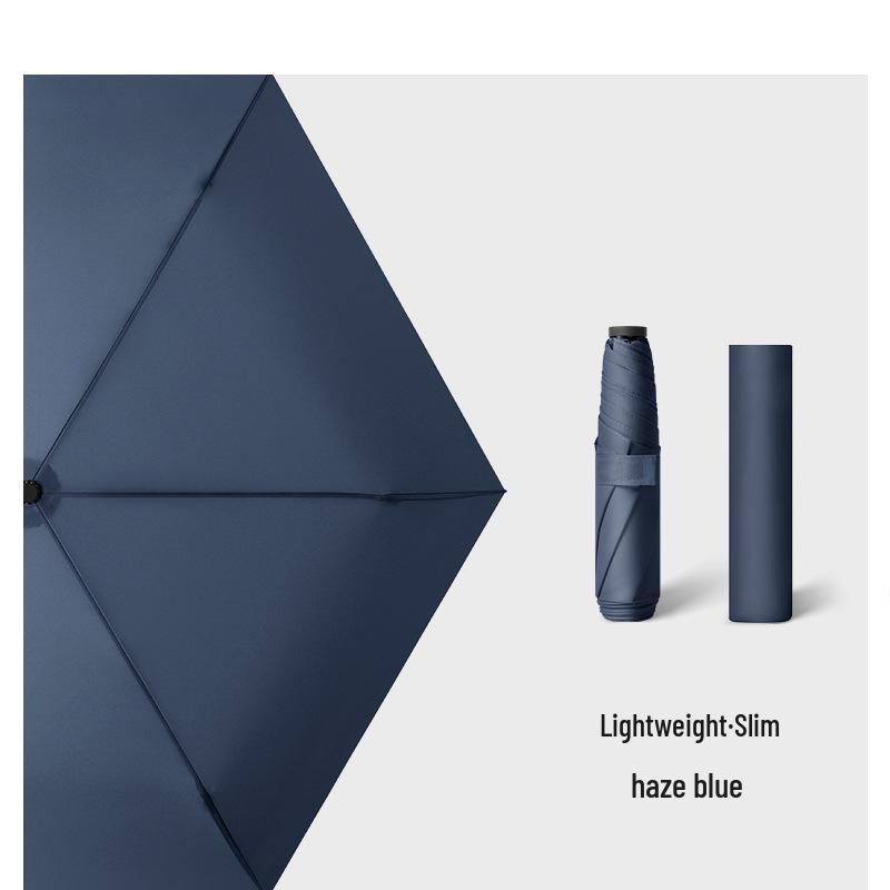 Ultra-light Carbon Fiber Sun & Rain Umbrella - Lightweight, Three-fold, UV Protective Parasol.