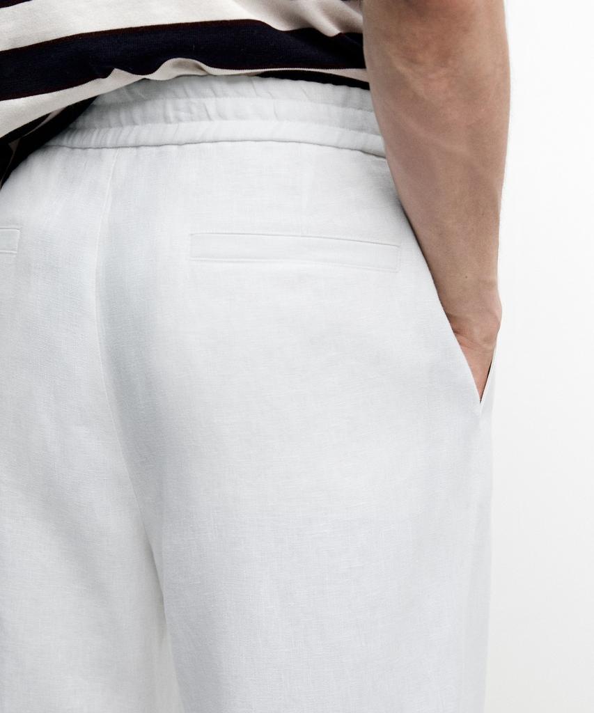 Masimodutti 100% Linen Jogger Fit Pants