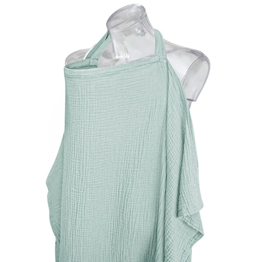 Cotton Muslin Breastfeeding Cover Breathable Nursing Apron New Baby Nursing Cover Maternity