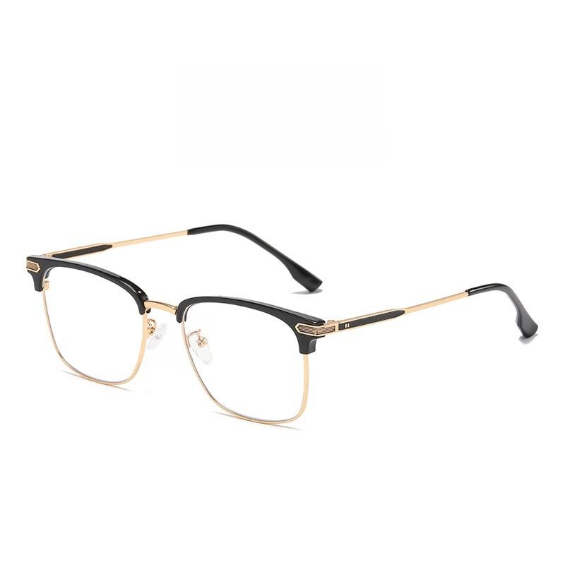 Business Retro Eyeglasses Frame For Men With Blue Light Blocking Lens And Full Rim Design