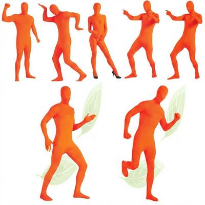 Spandex Invisible Costume Tight Jumpsuit Costume Fashion Cosplay Bodysuit  for Adult Kids