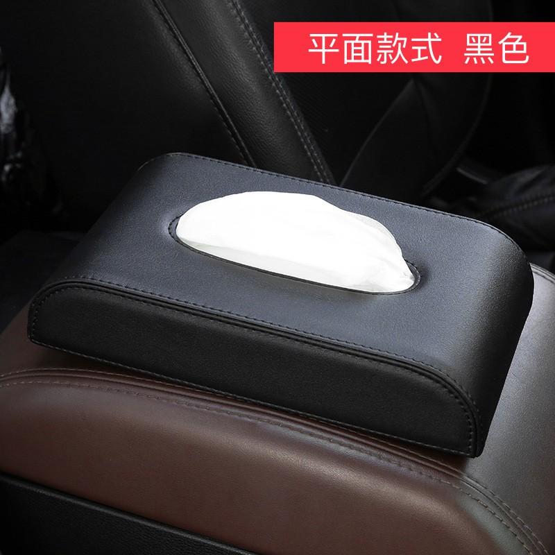 Car Tissue Holder Sun Visor Hanging Or Dashboard Mount Paper Towel Dispenser Auto Accessories Leather Case