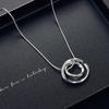 Fashion Charm Personality Circle Jewelry Set Necklace And Earrings For Ladies