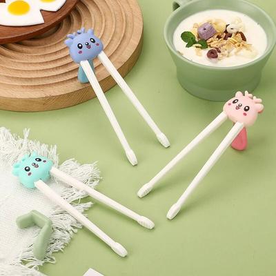 New Kids Cartoon Training Chopsticks Cute Learning Aid Chop Sticks Scientific Correction of Grip Posture Baby Safety Baby Tools