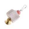 Bird Parrots Teeth Molar Grinding Stone with Bells Hamster Chew Toy