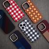 Applicable To iPhone18 Kevlar Carbon Fiber Plaid Skin Sensing Magnetic Mobile Phone Case Apple 17 Premium Sensing Protective Case