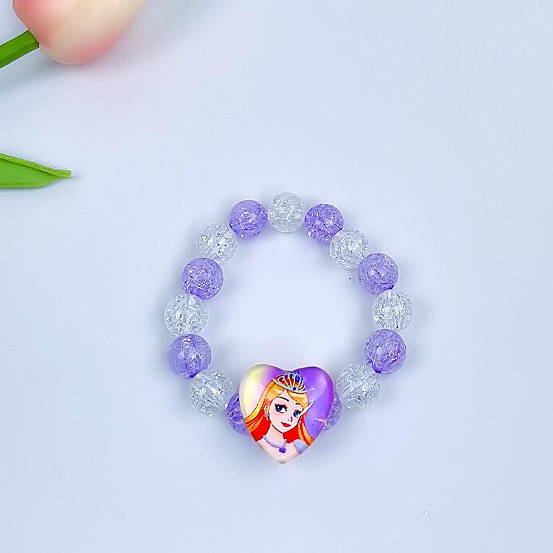 Cartoon Mermaid Pendant Beaded Bracelet for Girls