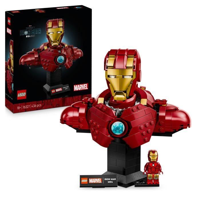 LEGO Marvel 76327 Buste d’Iron Man MK4 - Set De Construction Pour Adulte - Idée Cadeau
