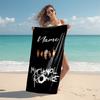 Personalized customized proof beach towel with My Chemical Romance pattern - soft, absorbent,quick-drying,perfect swimming,camping&bathing