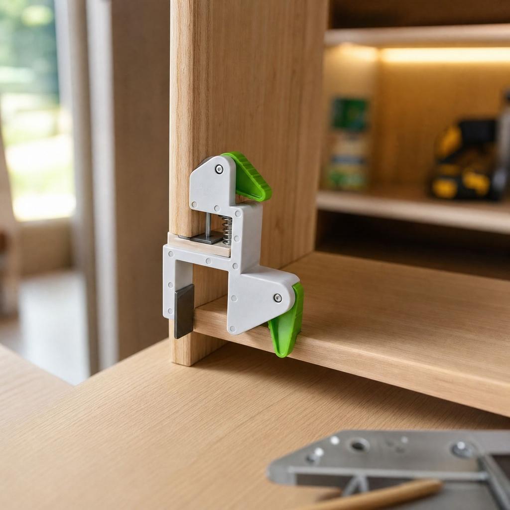 Woodworking Marking Gauge for Cabinet Installation, Precision Scribing Tool with Clamp for Fitting