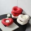Heart Shaped Ceramic Candlestick Holder Small Heart Candle Holder for Wedding Party Anniversary Valentine's Day Dining Table Centerpiece