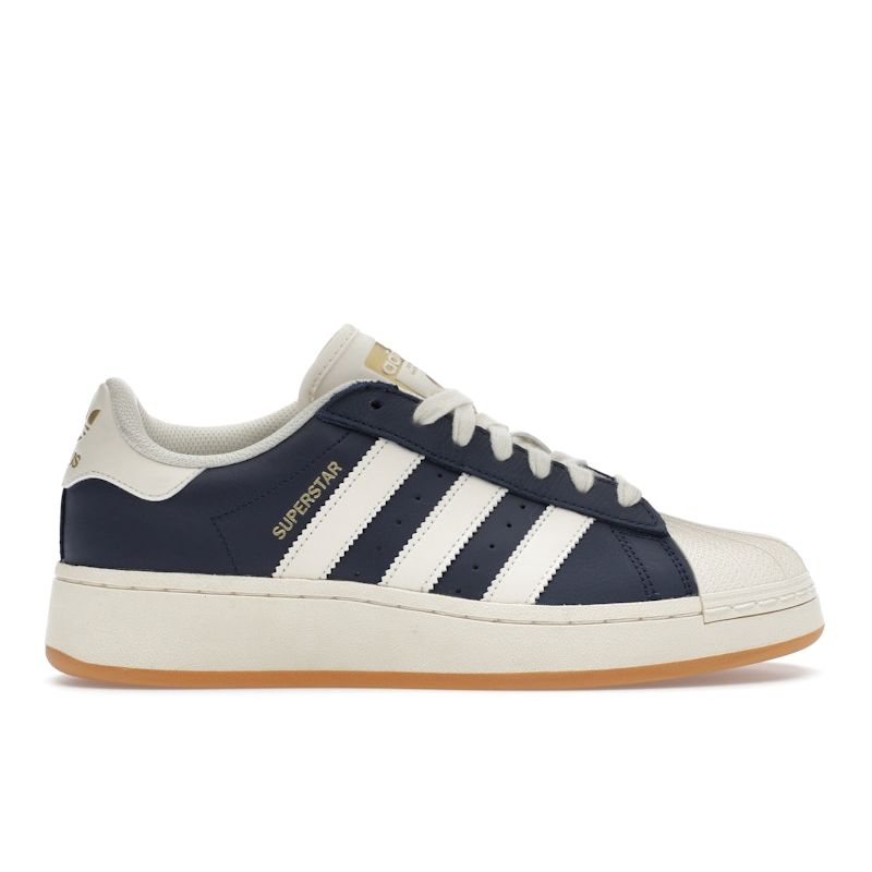 Adidas Superstar XLG Night Indigo Cream White Women Sneakers Blue Gum ID5699
