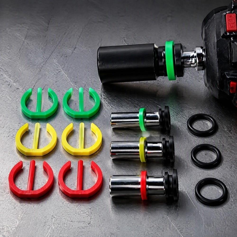 10pcs Impact Socket Retaining Ring 1/2 Inch Plastic Retainer Clips Socket Pin Kit Home Maintenance
