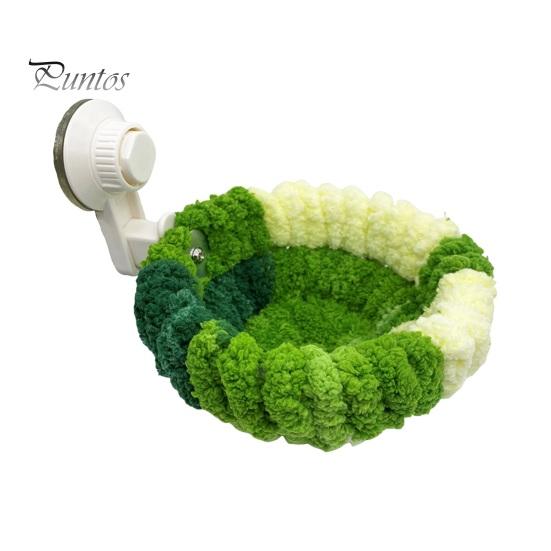 

2-в-1 гнездо для птиц Coral Velvet Теплое гнездо со съемной присоской для установки на транспортное средство Мягкое гнездо для попугаев Волнистых попугайчиков Неразлучников L зелёный