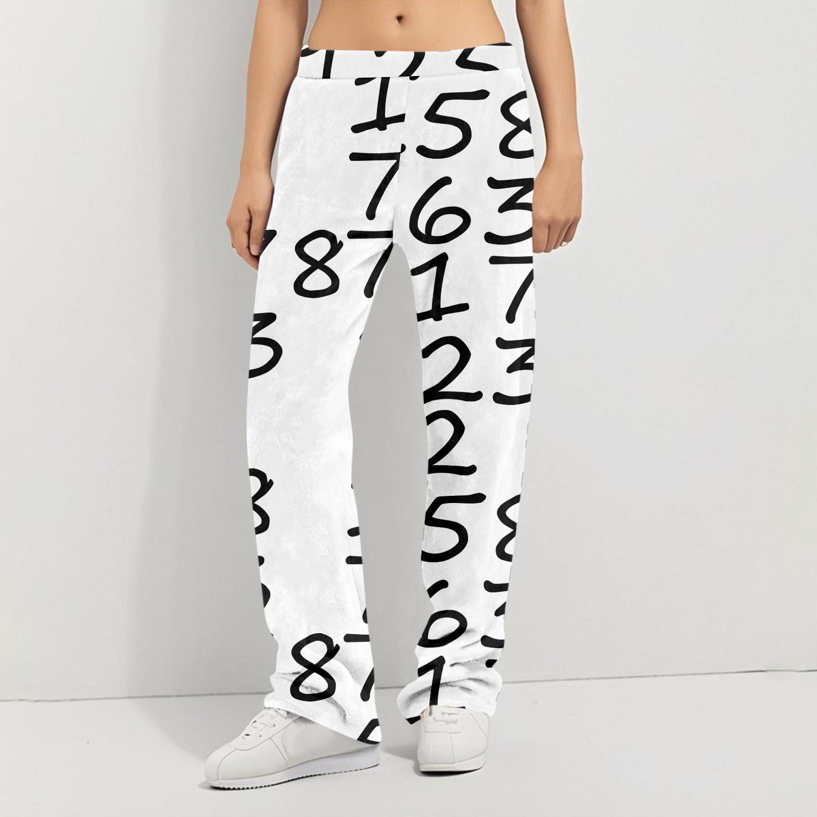 

Аніме Піжамні штани Одяг для сну Повсякденні штани на шнурку з еластичною талією Зручні прямі вільні штани для йоги XXL білий