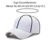 Adjustable Professional Referee Baseball Cap Casquette Sunshade Sports Hat with Contrast Trim Versatile Polyester