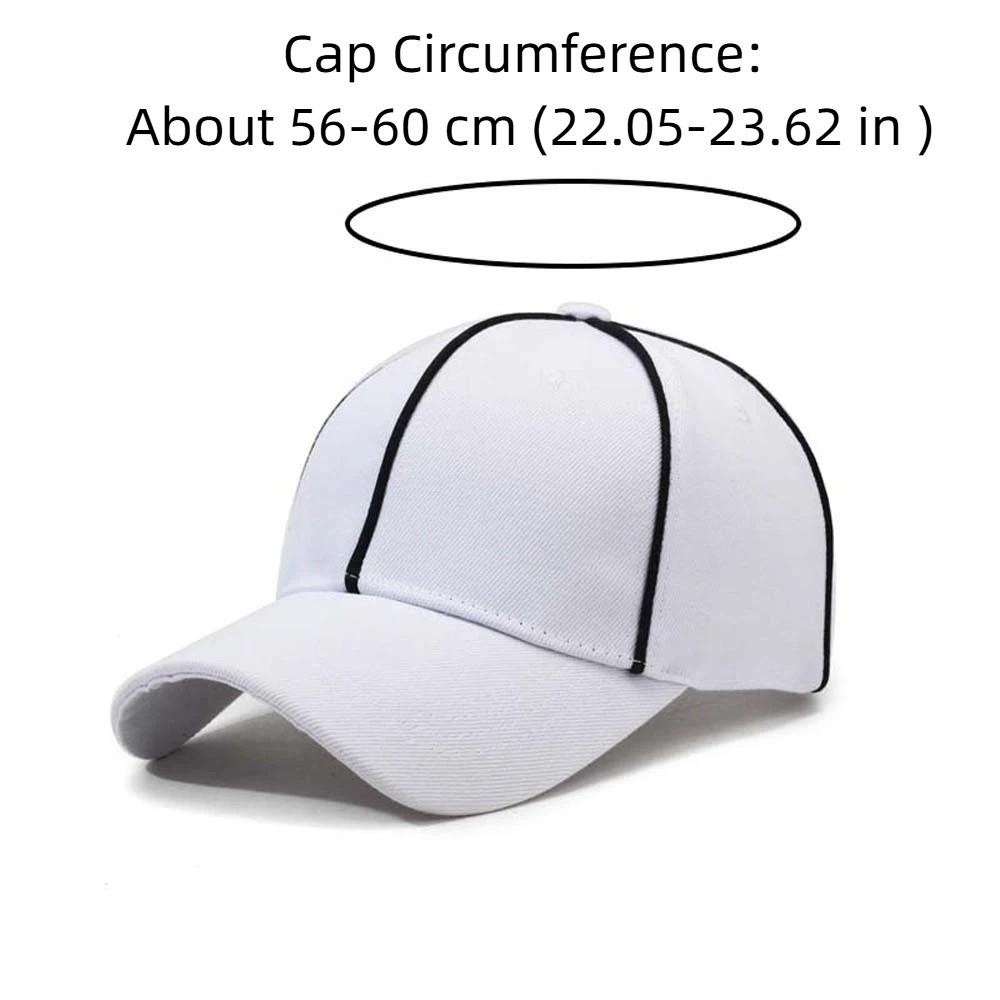 Adjustable Professional Referee Baseball Cap Casquette Sunshade Sports Hat with Contrast Trim Versatile Polyester