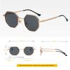 Retro Kwadratowe Okulary Przeciwsłoneczne Męskie Damskie Moda Mała Oprawka Wielokątne Okulary Przeciwsłoneczne Metalowe Okulary Przeciwsłoneczne Outdoor Jazda Okulary UV