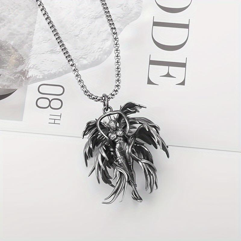 New Angel Pendant Girl Beast Necklace for Men and Women Couples Retro Charm Casual Jewelry Gift