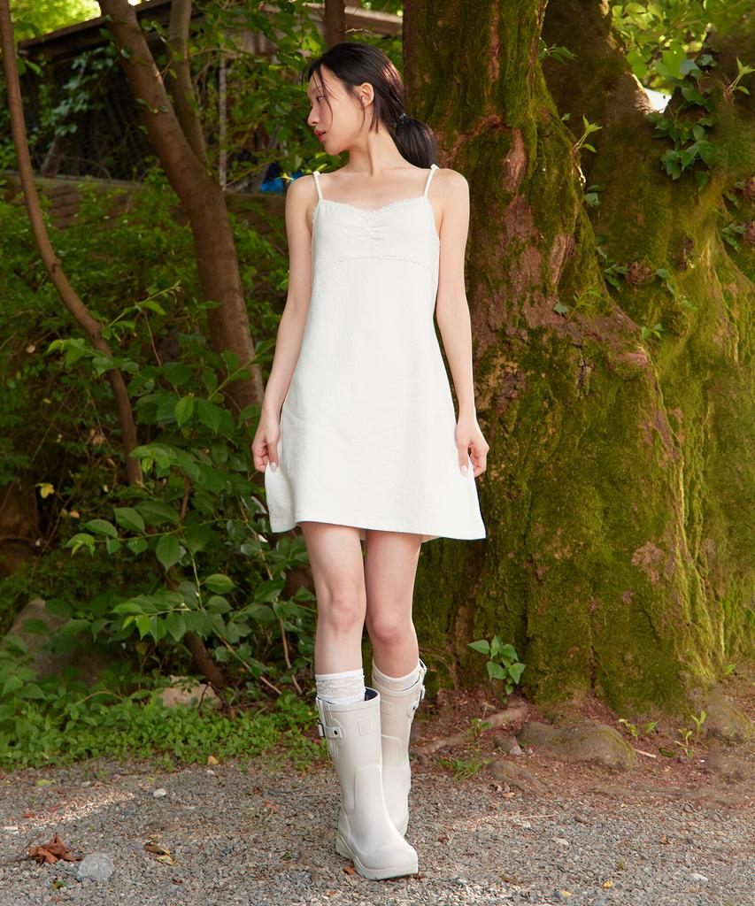 Haebeueoweil Flower Cotton Dress (Wh)