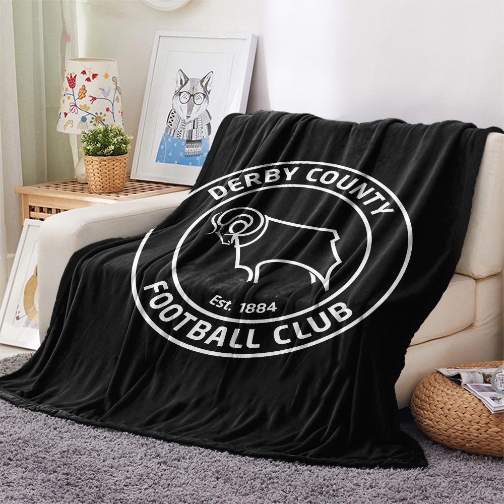 Derby County F.C Flannel Blanket, High quality Comfortable for All Seasons, Home Decor, Warmth and Comfort