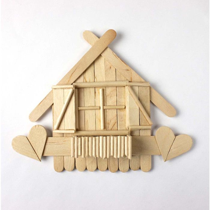 MégaCréa DIY - Kit de pièces en bois pour Construction et maquette x450