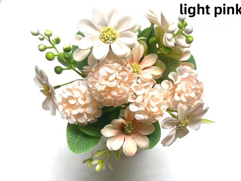 Neue Produkte zur Blumenkunst: Gefälschte Blumen Simulierte Blumen Bunte Ball Chrysanthemen Rosen Hause Wohnzimmer Dekoration Seidenblumen Künstliche Bouquet