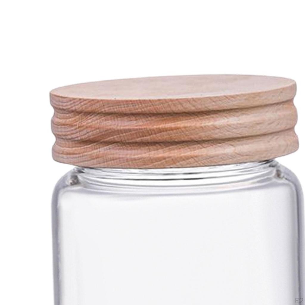 Glass Storage Jar, Sealed Canister for Rice Cereal Spice