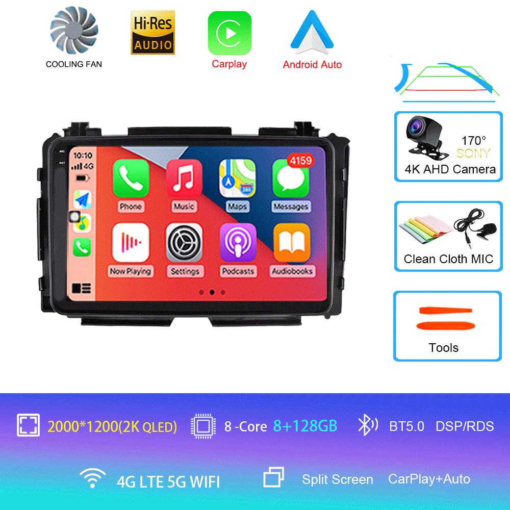 For Honda HR-V HRV XRV Vezel 2013-2019 Car Radio Android 14 2Din GPS Bluetooth Multimedia Player Autoradio 360Camera Carplay