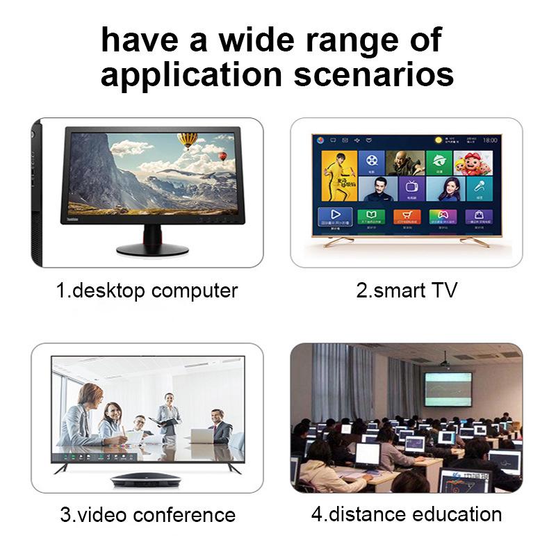 1080P HD USB Computer Camera for Desktop/Laptop - Ideal for Online Classes & Meetings.