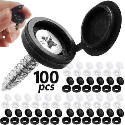 5-100pcs Screw Decorative Cover Cross Screw Nail Cap Folding Buckle for Car Furniture Decorative Nuts Cover Bolts Hardware