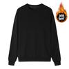 Winter crew neck sweater men's and women's velvet large size public version solid color couple sports casual long sleeve warm bottoming shirt men's