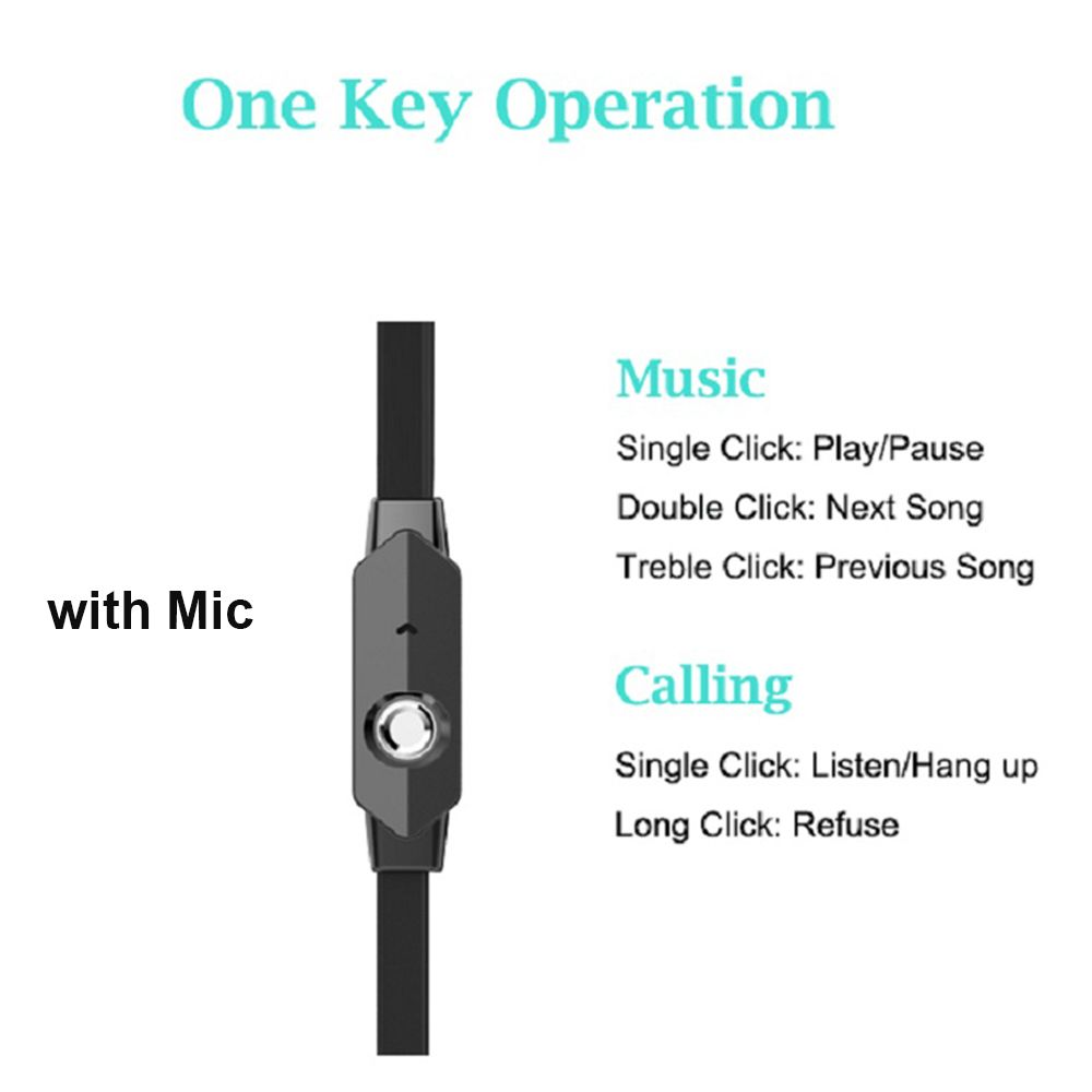 Supper Bass Outdoor In-ear Mic With Microphone Stereo Headphone Headset Earphone Langsdom JM26