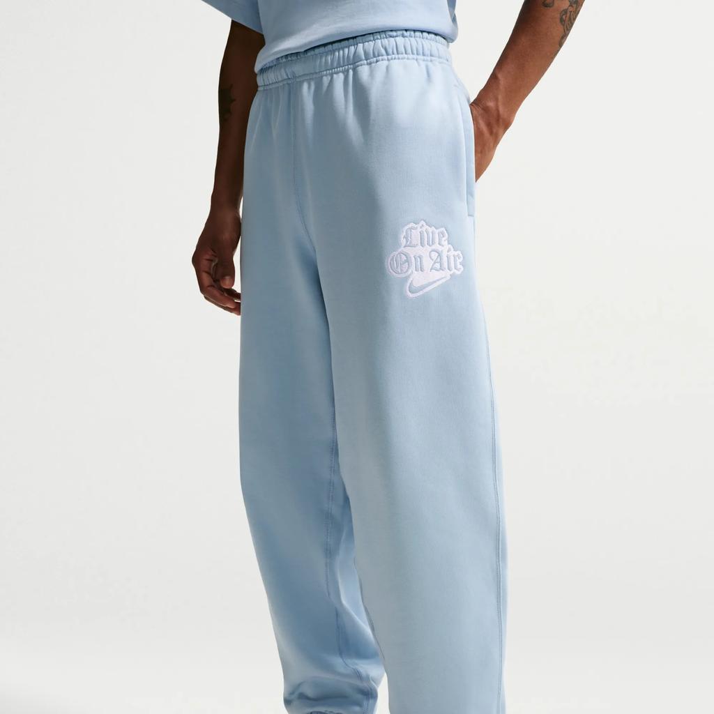 Nike Solo Swoosh Printed Loose Fit Elastic Waist Cuffed Sports Pants Men Pants IQ5560-440