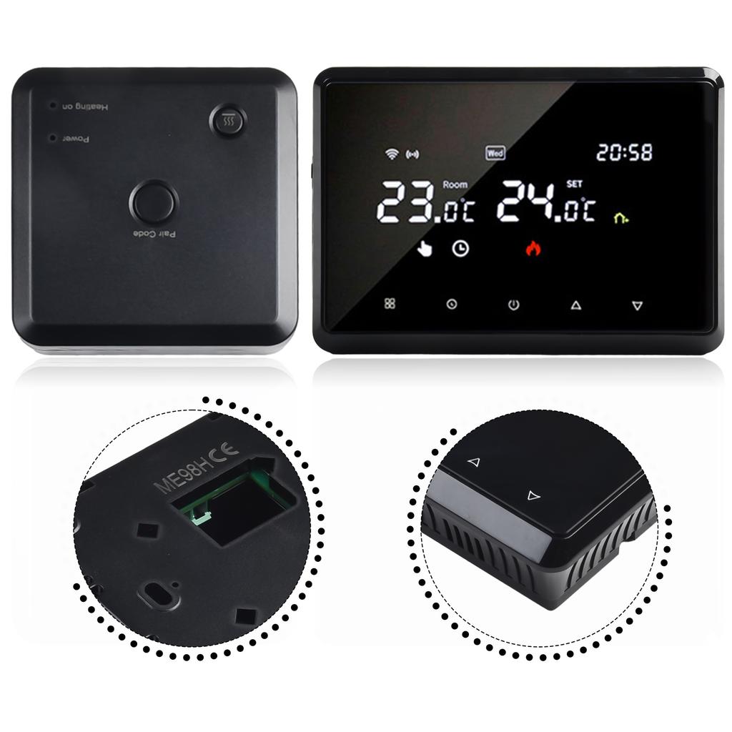 APP Control Accurate Temperature Compatible Current Load 3A / 3A Accurate Temperature Voice Control Water Floor Heating