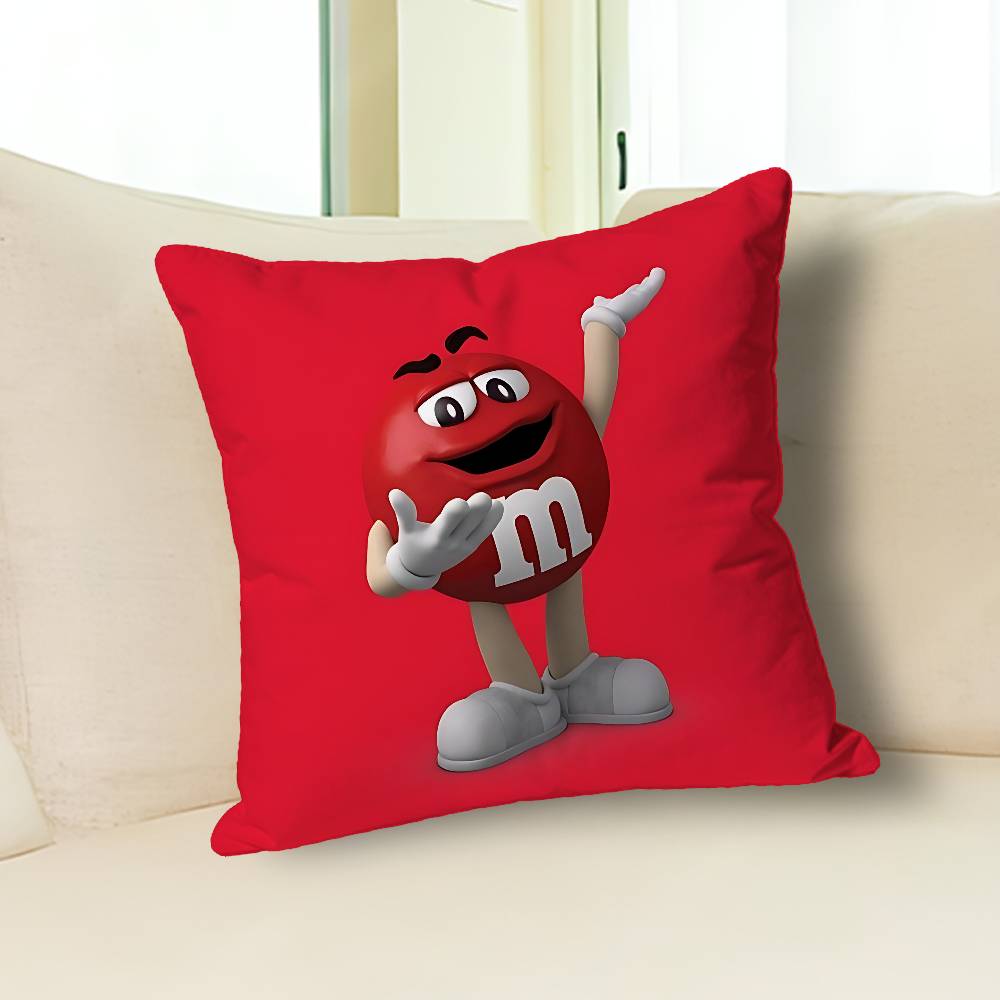 M-M-Ms-S C-Chocolates-S Various Sizes Square Pillow Case For Car Home Bedchamber Decor Custom Valentine gift
