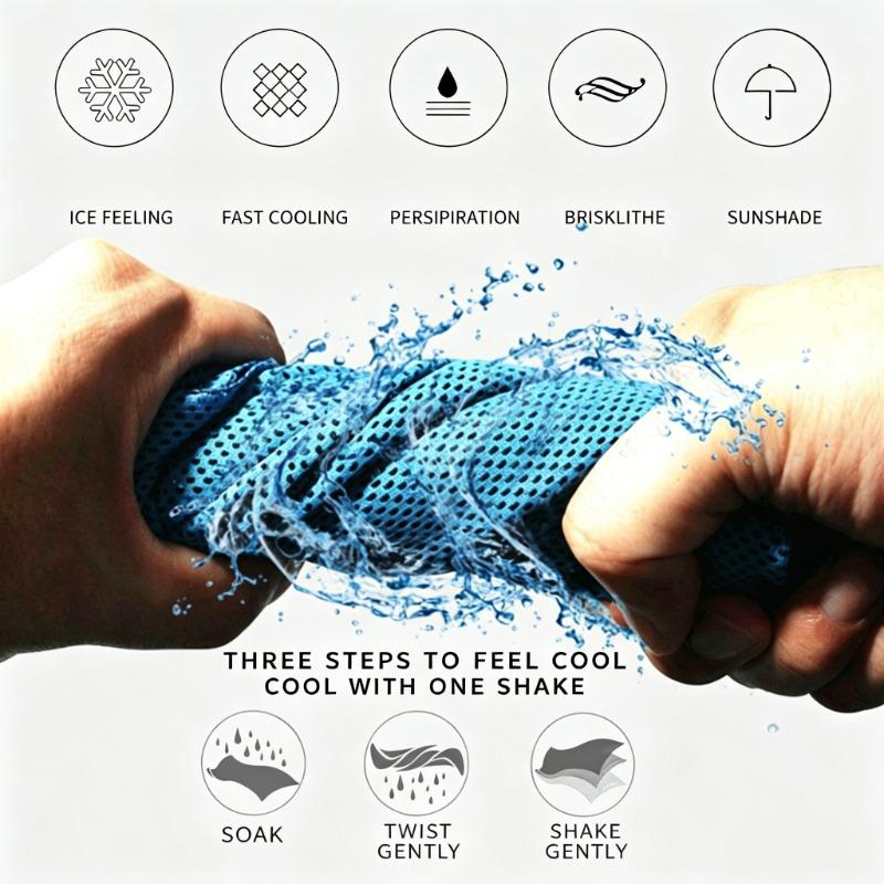 New UPF50+ Sun Protection U Shape Cooling Hooded Towel Quick Dry Breathable Ice Cold Neck Gaiter Headband For Outdoor Sports