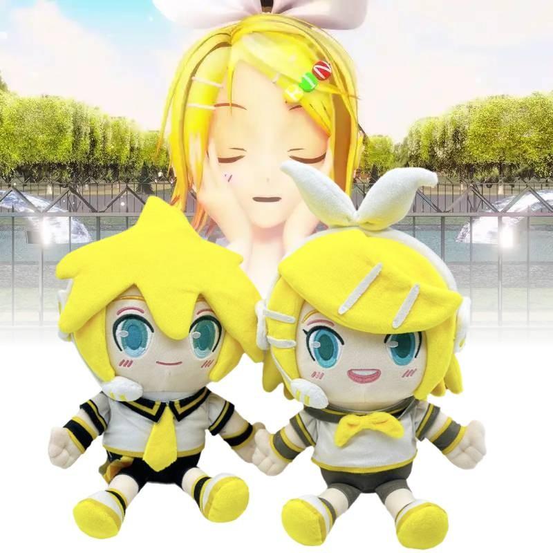 White Clover Kagamine Rinto Plush Toys Cartoon Stuffed Dolls Room Decorations