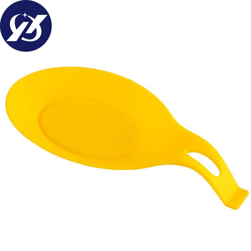 Silicone Heat Insulation Pad Kitchenware Pad Creative Soup Spoon Dish Pad Spoon Pad Spoon Holder Kitchen Gadget Tableware Anti-Scald Soup Spoon Pad