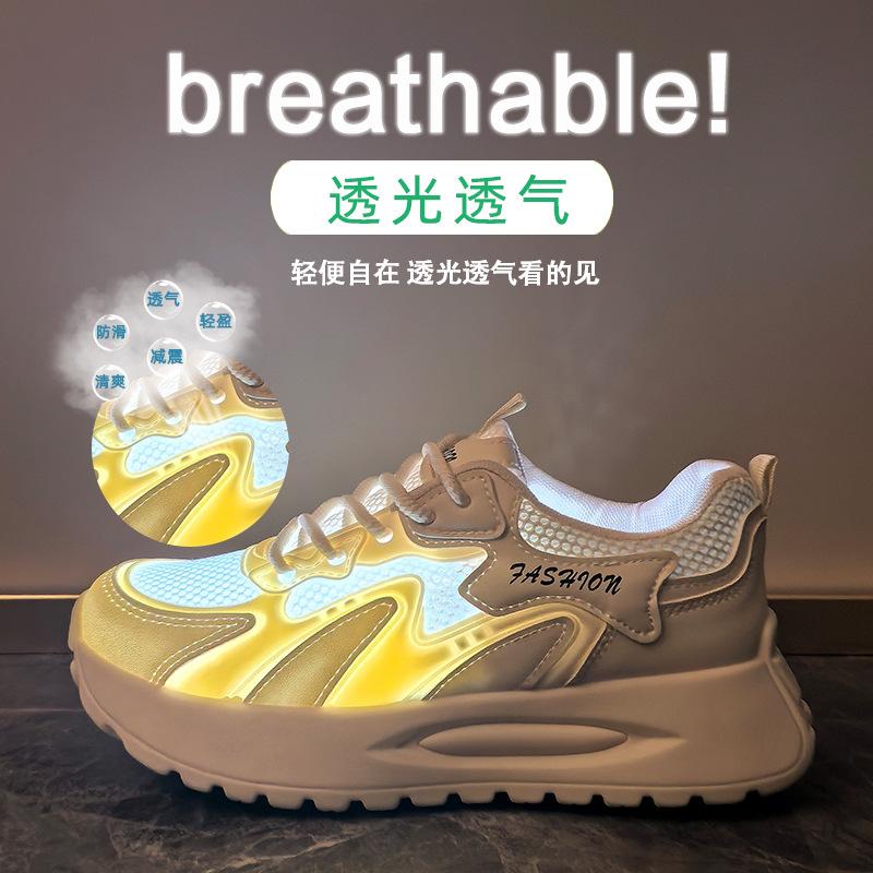 ins Korean version of the new dad shoes women's summer students running sports and leisure mesh breathable street shot XFG20
