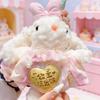 Golden Pendant Plush Doll Keychain: Long-Eared Rabbit In Princess Dress - Valentine's Day Gift