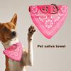 Yousheng Pet Saliva Towel Ethnic Style Print Triangle Neckerchief Bib Fabric Adjustable Bandana Collar for Puppy Dogs Cats Pet Accessories