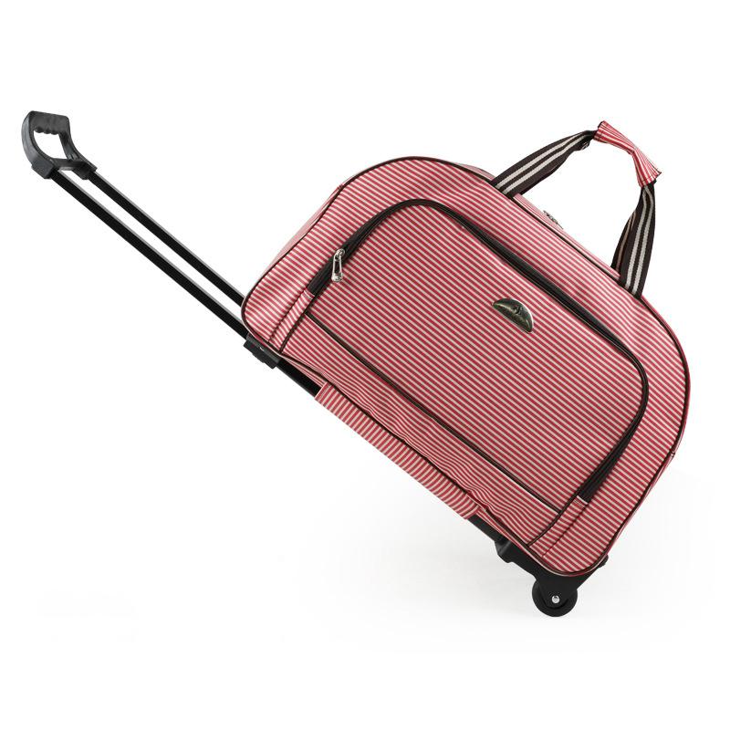 Women Travel Bag Student Luggage Bag Large Capacity Handbag Suitcase On Wheels Light Trolley Bags CLE
