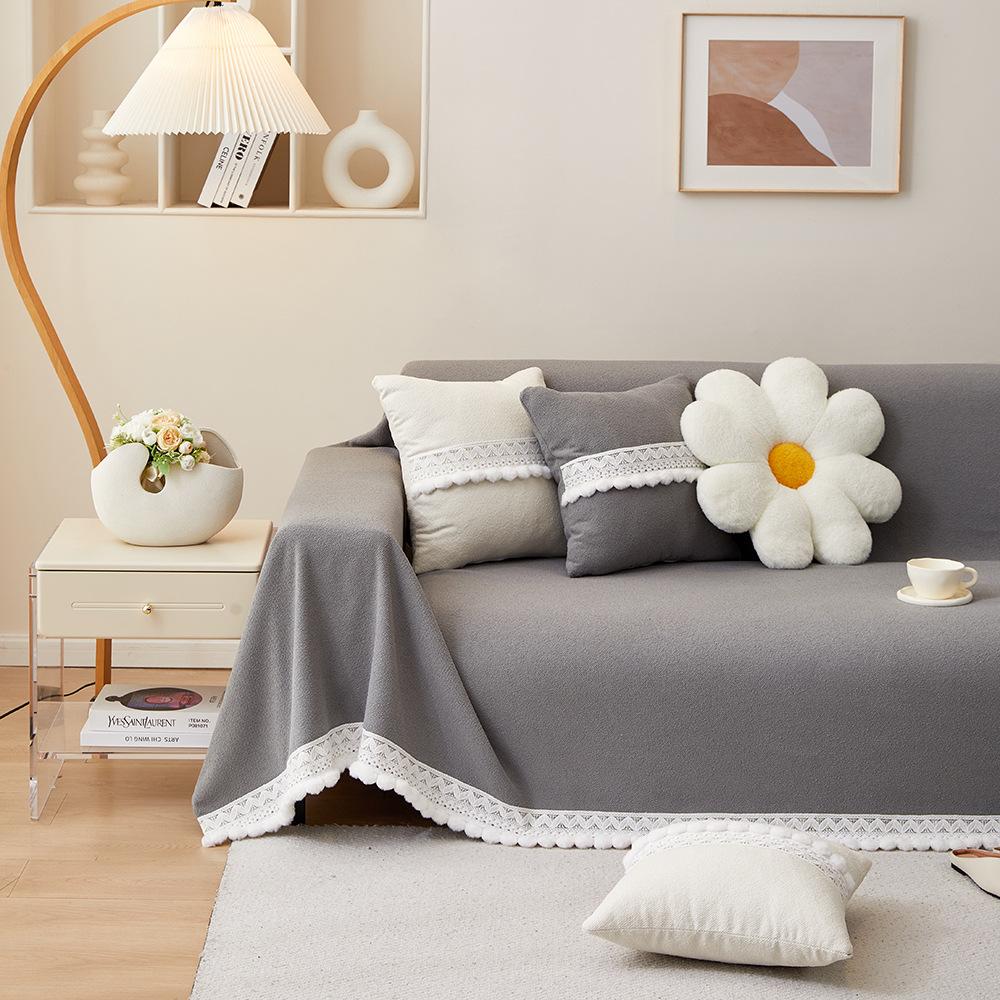 Dust-proof, Simple, Hoop Yarn, Sofa Towel, Full Cover, Universal All-inclusive, Universal and Universal In All Seasons