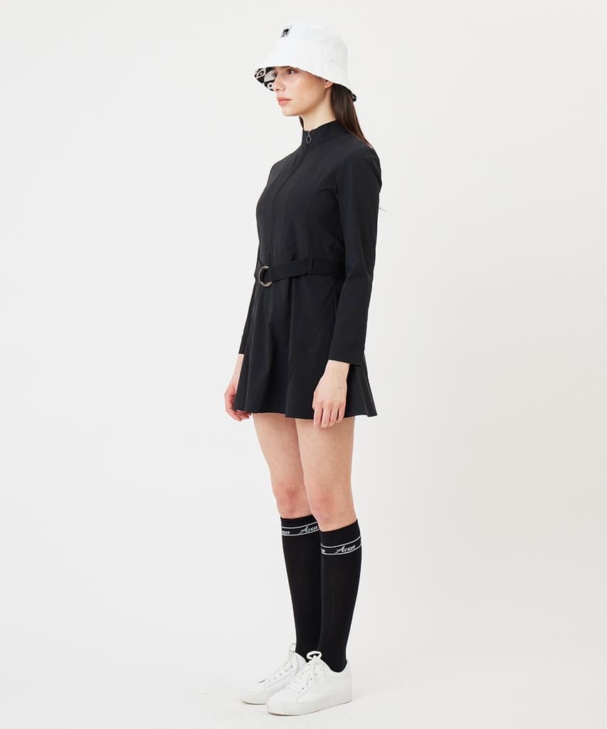 A Ben Onfield Zip-Up Dress Black