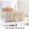 Zipper Mesh Makeup Storage Bag Handheld Multifunctional Mesh Clothing Bag  Travel