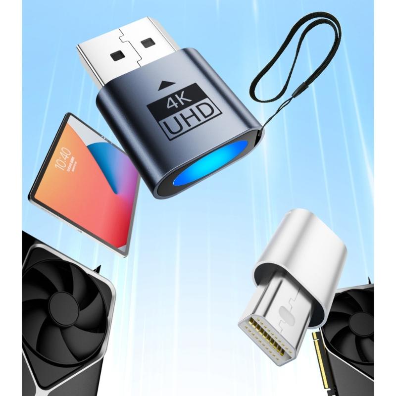 Wide Compatibility DP/Mini DP Virtual Screen Solution EDID Emulator For Debugging And Remote Work Environment