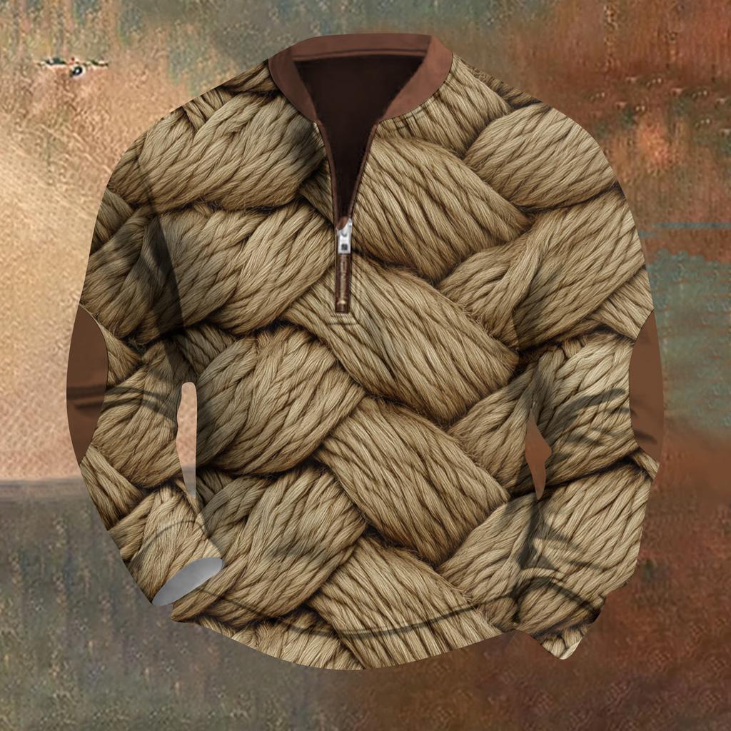 Men's Retro Casual Gradient Printed Sweatshirt