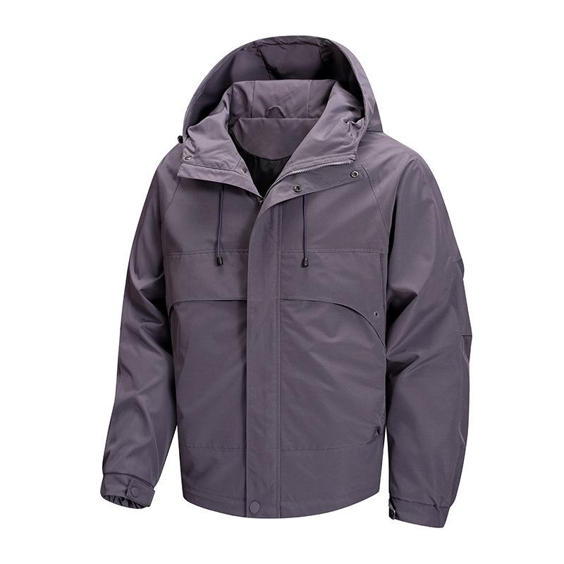Giacca Casual Nuova per Primavera e Autunno Giacca con Cappuccio Giacca da Uomo Uomo