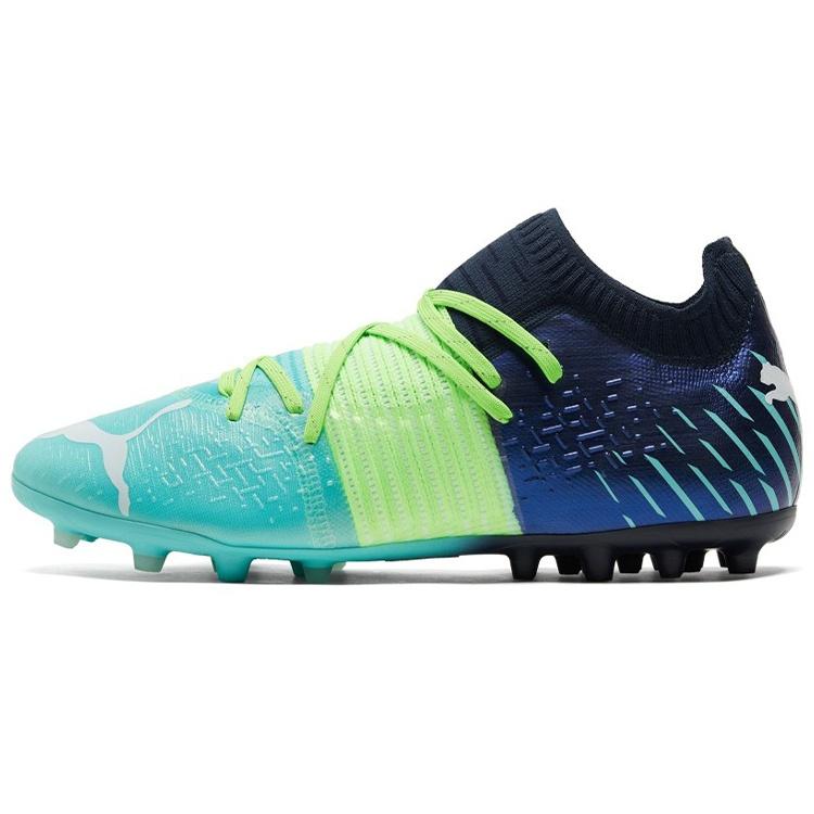 PUMA Future Z 1.2 MG Soccer Shoes Green/Blue Men s 106481-03 EU 45